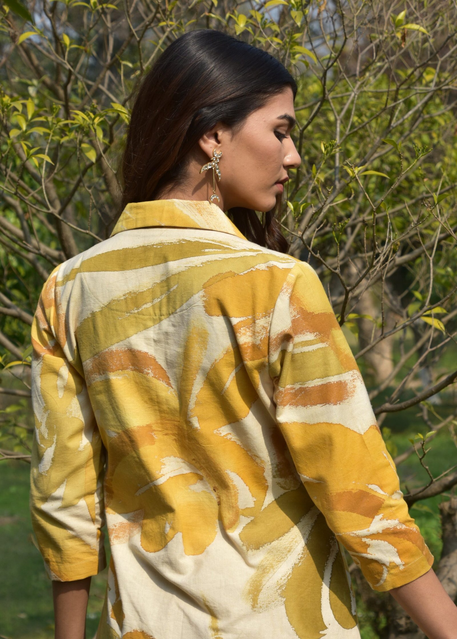 Sunny Strokes Collar Dress - Image 8