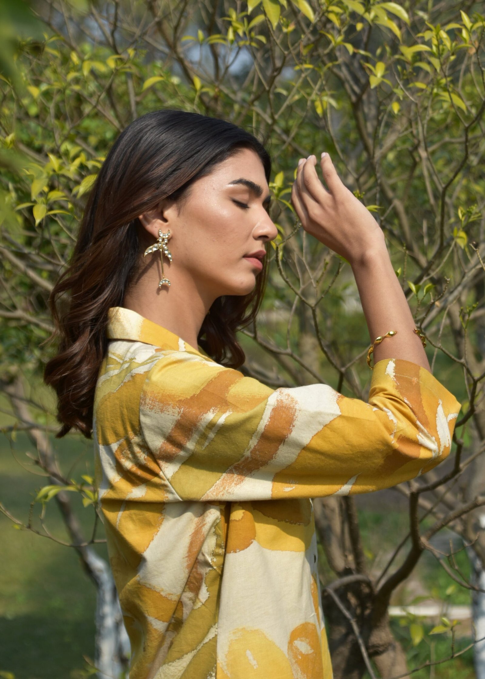 Sunny Strokes Collar Dress - Image 7