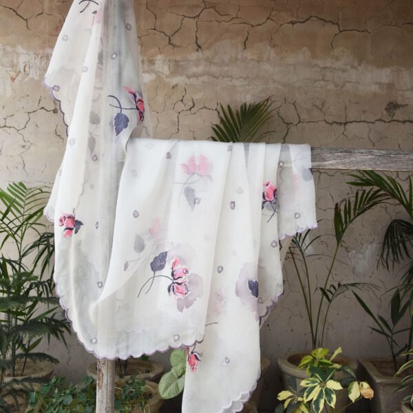 Rose Buds on Organza