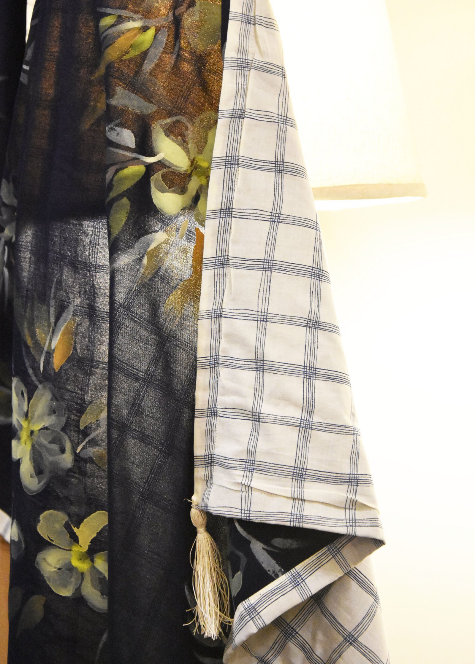 Double Layered Indigo Check - Image 4